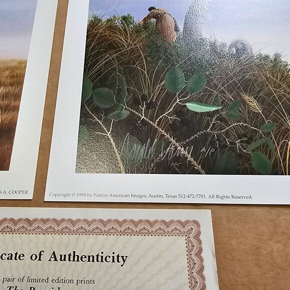 Limited Edition Signed Artist Proof Prints By Donald Vann The Providers 15x11.5 - Picture 4 of 11